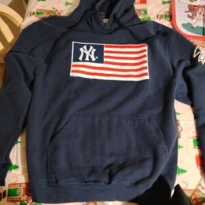 New Era Navy Blue Flag Graphic Sweater